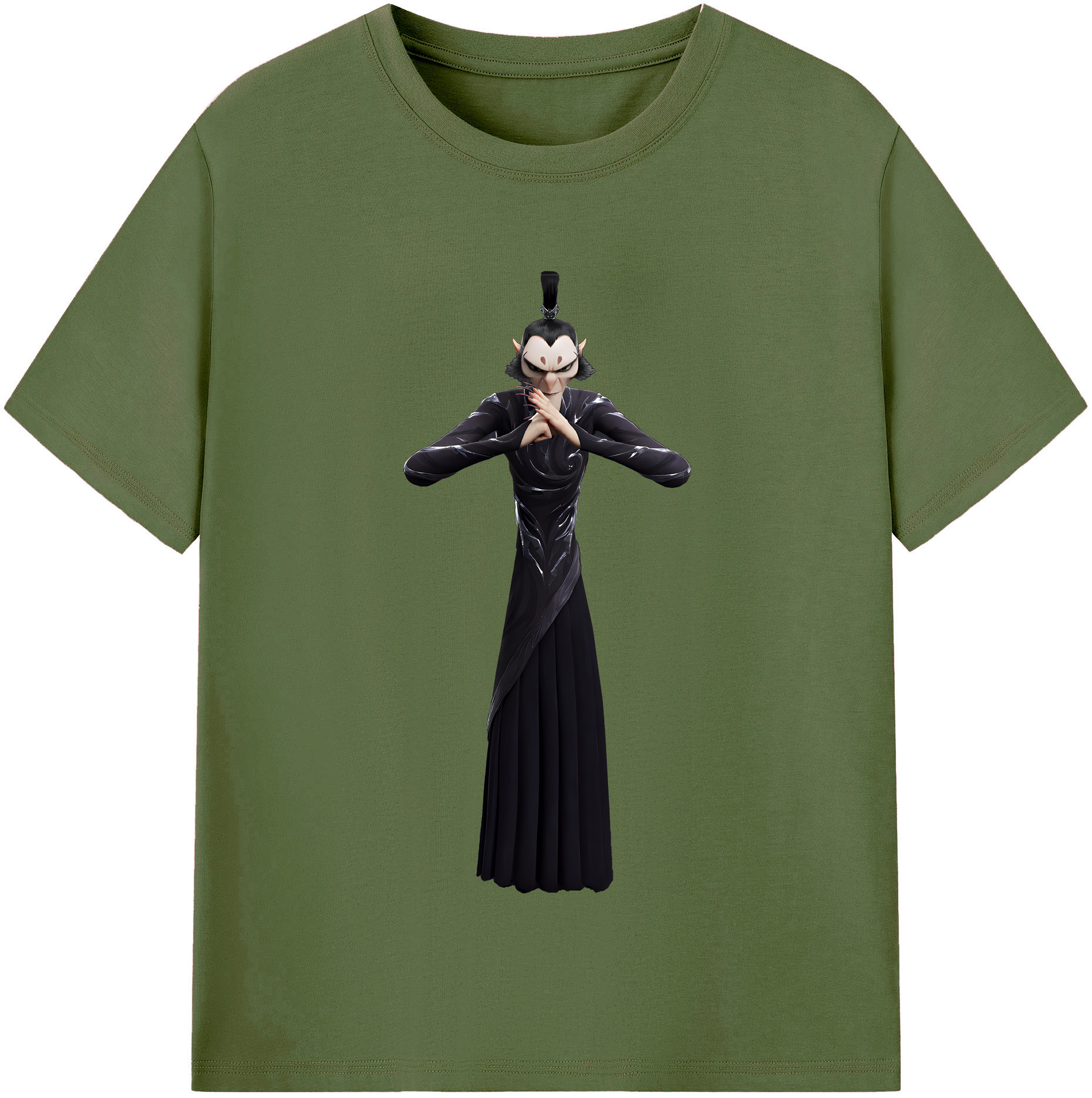 （画像用） Ne Zha 2 ナタ 魔童の大暴れ 綿100％半袖Tシャツ（フロントプリント）